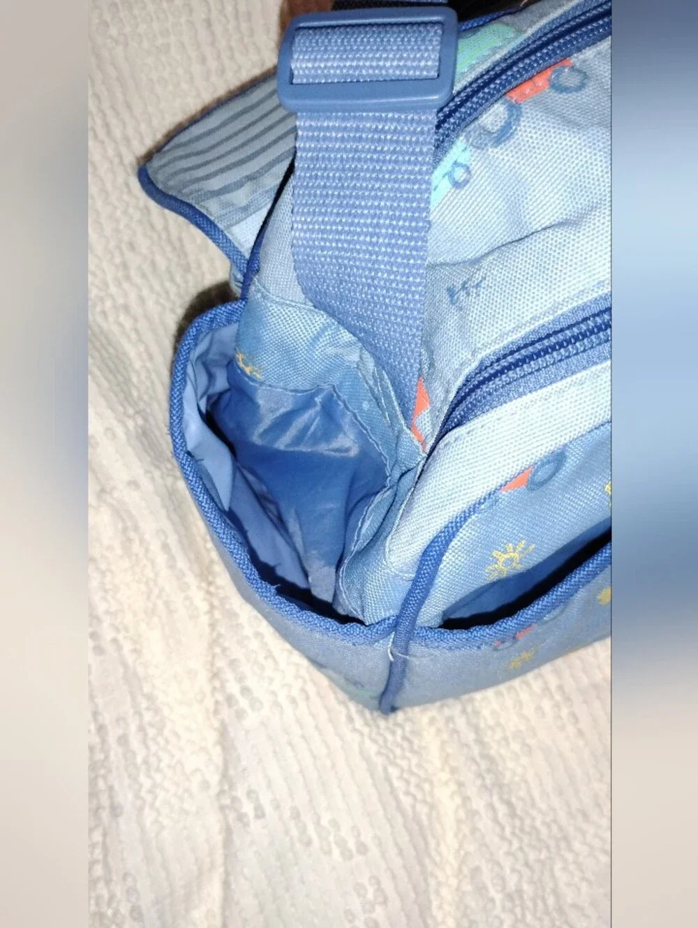Vintage Y2K Carter's Starters RARE Blue Puppy Diaper Bag